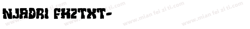 njadri fhztxt字体转换